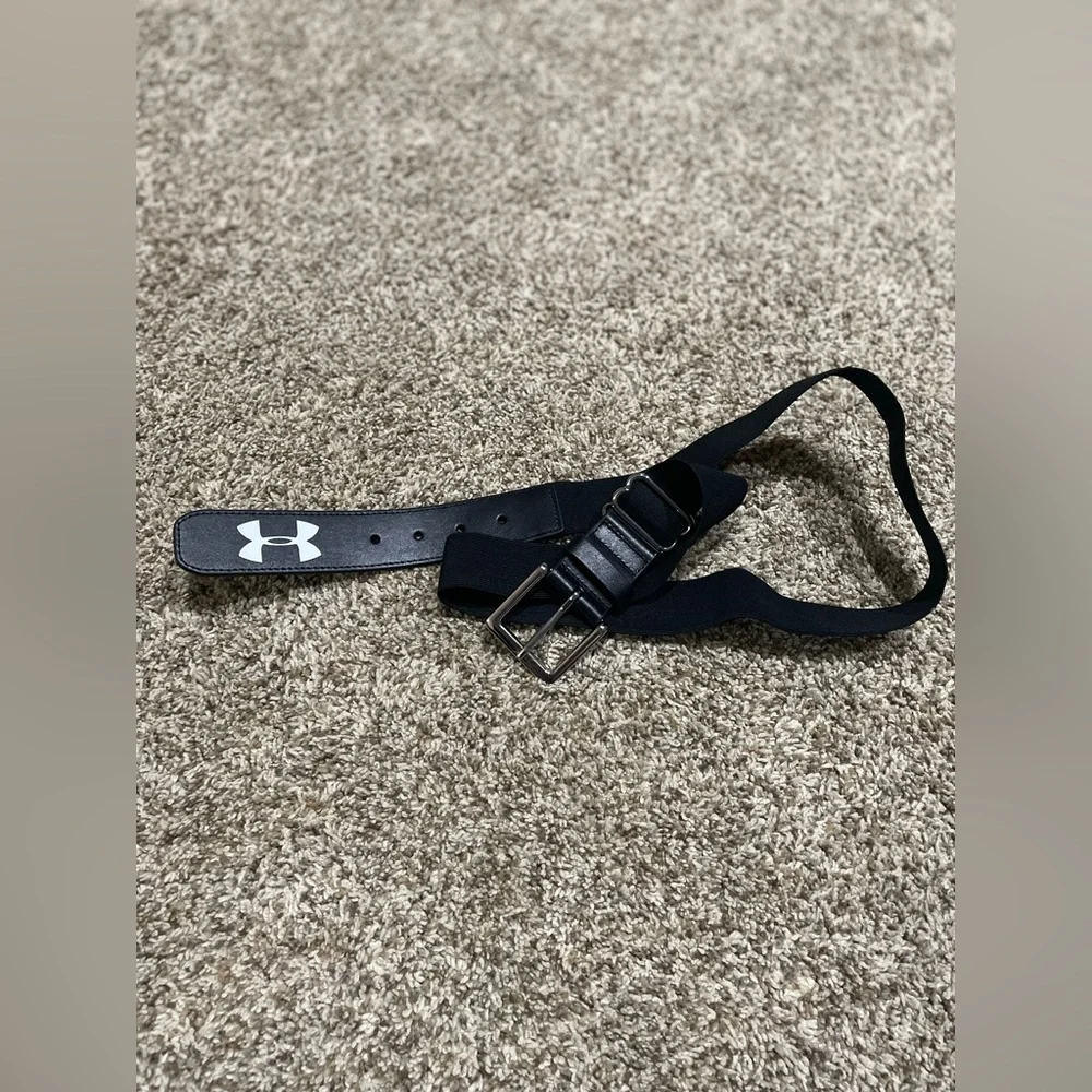 Black Under Armour Kids Adjustable Baseball Belt